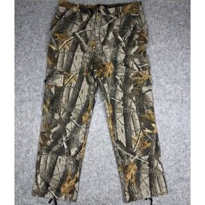 Dickies CamoWest Pants Mens 40x32 Green Camo Cargo Utility Adjustable Outdoor